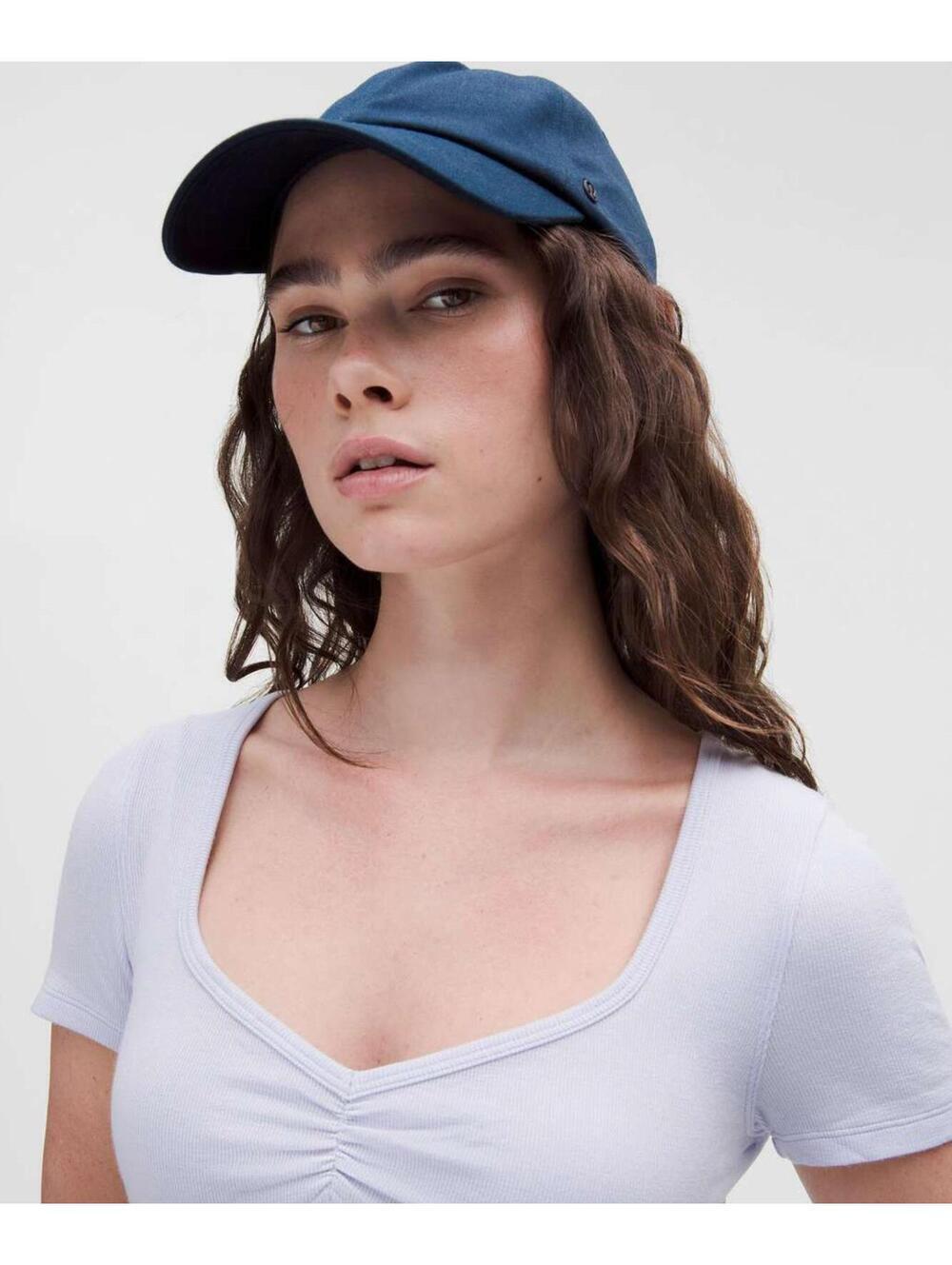 Lululemon Hold Tight Sweetheart Short-Sleeve Shirt Serene Blue Size 10 NWT - Picture 2 of 6